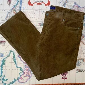 Polo Ralph Lauren Men's Corduroy Pleated Pants 42x30 Khaki